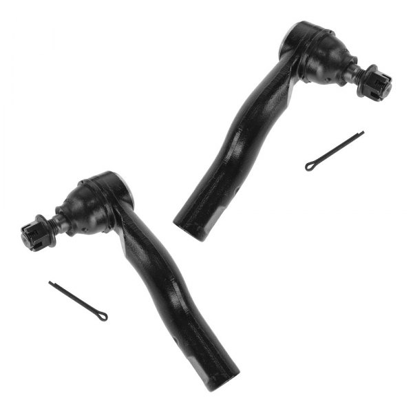 TRQ® - Front Driver and Passenger Side Outer Steering Tie Rod End Kit