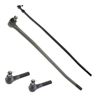 TRQ® - Front Driver and Passenger Side Inner and Outer Steering Tie Rod End Kit