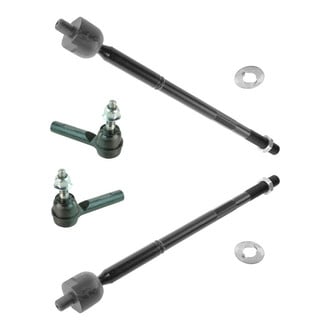 TRQ® - Front Inner and Outer Steering Tie Rod End Kit