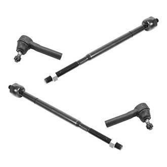 TRQ® - Front Driver and Passenger Side Steering Tie Rod End Kit