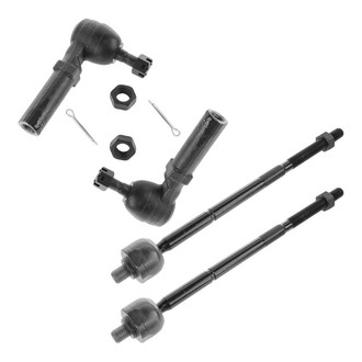 TRQ® - Front Driver and Passenger Side Steering Tie Rod End Kit