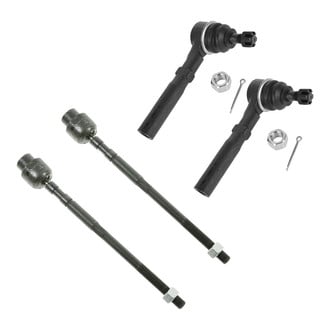 TRQ® - Front Driver and Passenger Side Steering Tie Rod End Kit