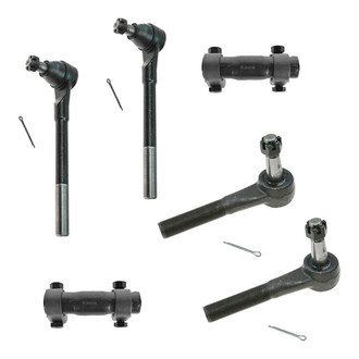 TRQ® - Front Driver and Passenger Side Steering Tie Rod End Kit