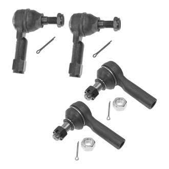 TRQ® - Front Driver and Passenger Side Inner and Outer Steering Tie Rod End Kit