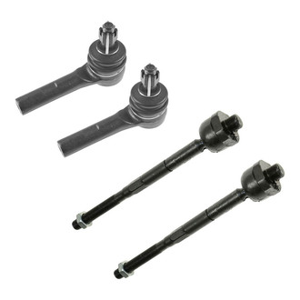 TRQ® - Front Driver and Passenger Side Inner and Outer Steering Tie Rod End Kit