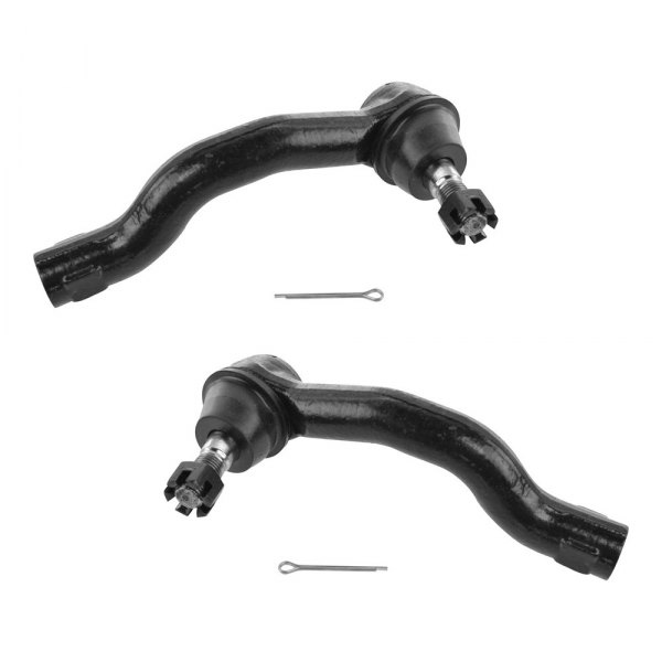 TRQ® - Front Driver and Passenger Side Outer Steering Tie Rod End Kit