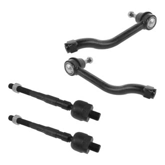 TRQ® - Front Driver and Passenger Side Inner and Outer Steering Tie Rod End Kit