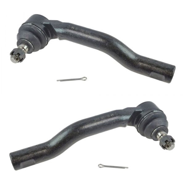 TRQ® - Front Driver and Passenger Side Outer Steering Tie Rod End Kit