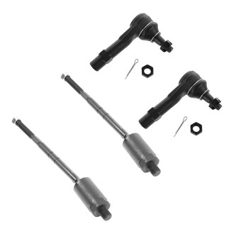 TRQ® - Front Driver and Passenger Side Steering Tie Rod End Kit