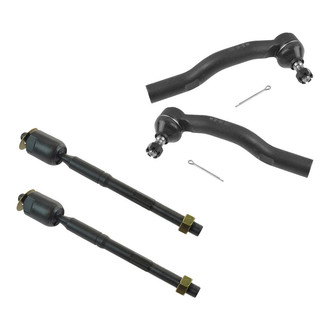 TRQ® - Front Driver and Passenger Side Steering Tie Rod End Kit
