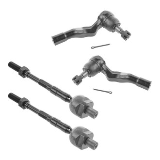 TRQ® - Front Driver and Passenger Side Inner and Outer Steering Tie Rod End Kit