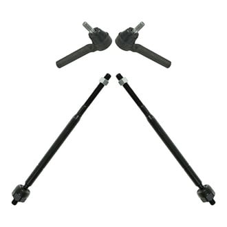 TRQ® - Front Inner and Outer Steering Tie Rod End Kit