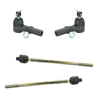 TRQ® - Front Driver and Passenger Side Steering Tie Rod End Kit