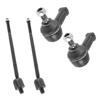 TRQ® - Front Driver and Passenger Side Inner and Outer Steering Tie Rod End Kit