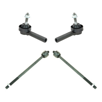 TRQ® - Front Driver and Passenger Side Steering Tie Rod End Kit