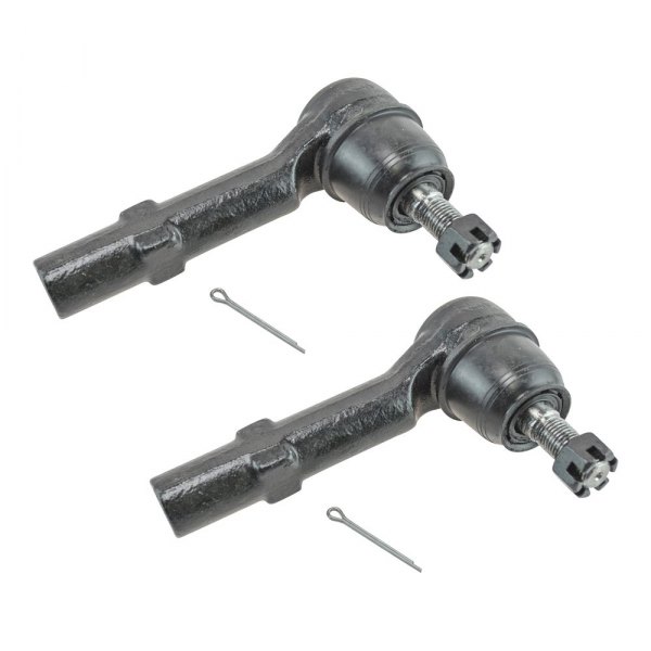 TRQ® - Front Driver and Passenger Side Outer Steering Tie Rod End Kit