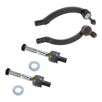 TRQ® - Front Inner and Outer Steering Tie Rod End Kit