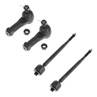 TRQ® - Front Driver and Passenger Side Inner and Outer Steering Tie Rod End Kit