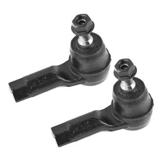 TRQ® - Front Driver and Passenger Side Outer Steering Tie Rod End Kit