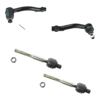 TRQ® - Front Driver and Passenger Side Steering Tie Rod End Kit