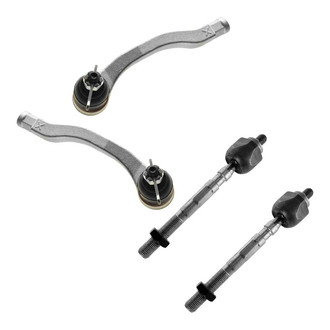 TRQ® - Front Driver and Passenger Side Inner and Outer Steering Tie Rod End Kit