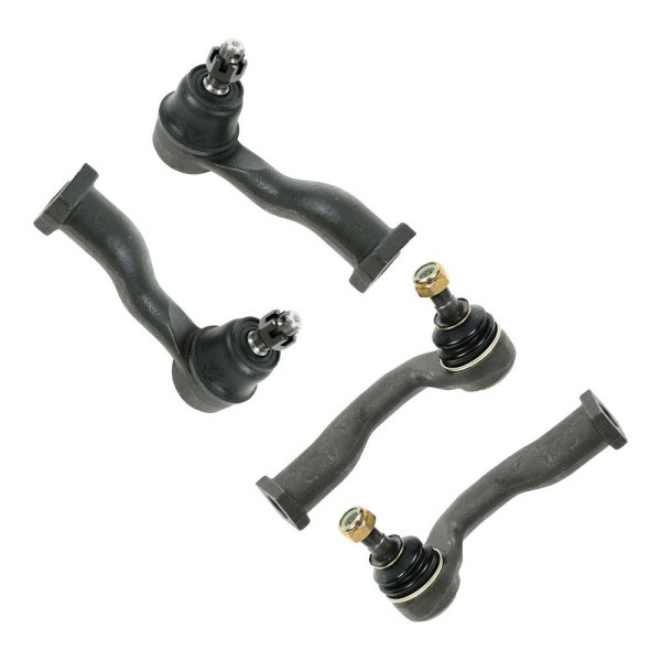 TRQ® - Front Driver and Passenger Side Inner and Outer Steering Tie Rod End Kit