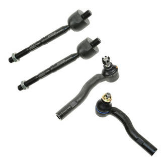 TRQ® - Front Driver and Passenger Side Steering Tie Rod End Kit