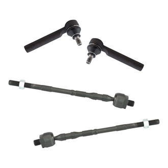 TRQ® - Front Driver and Passenger Side Steering Tie Rod End Kit