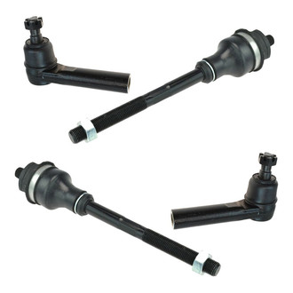 TRQ® - Front Driver and Passenger Side Steering Tie Rod End Kit