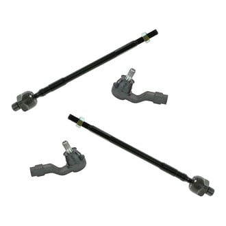TRQ® - Front Driver and Passenger Side Inner and Outer Steering Tie Rod End Kit