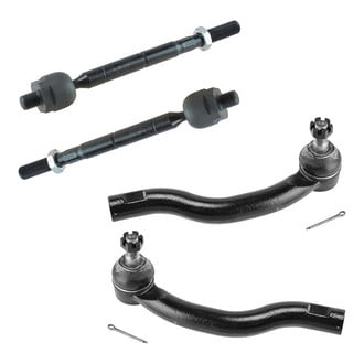 TRQ® - Front Driver and Passenger Side Inner and Outer Steering Tie Rod End Kit