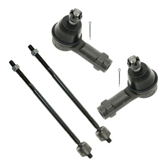 TRQ® - Front Driver and Passenger Side Steering Tie Rod End Kit