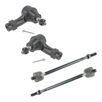 TRQ® - Front Driver and Passenger Side Steering Tie Rod End Kit