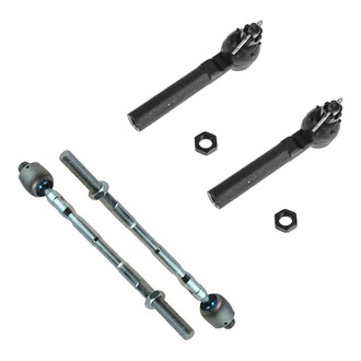 TRQ® - Front Driver and Passenger Side Inner and Outer Steering Tie Rod End Kit