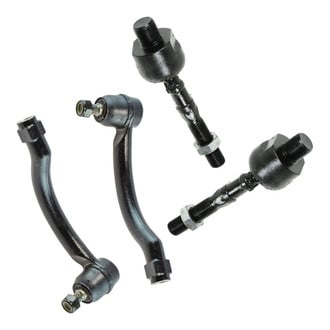 TRQ® - Front Driver and Passenger Side Steering Tie Rod End Kit