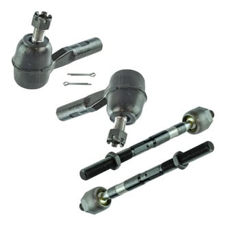 TRQ® - Front Driver and Passenger Side Inner and Outer Steering Tie Rod End Kit