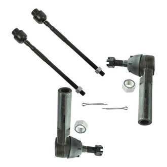 TRQ® - Front Driver and Passenger Side Steering Tie Rod End Kit