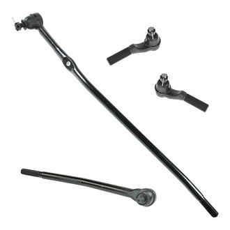 TRQ® - Front Driver and Passenger Side Inner and Outer Steering Tie Rod End Kit
