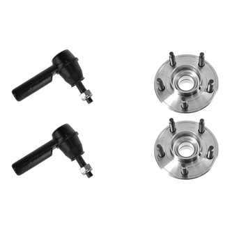 TRQ® - Front Steering Tie Rods and Suspension Kit
