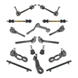 TRQ® - Front and Rear Steering Tie Rods and Suspension Kit