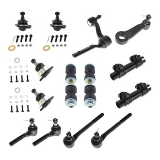 TRQ® - Front Steering Tie Rods and Suspension Kit