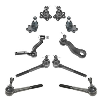 TRQ® - Front Steering Tie Rods and Suspension Kit