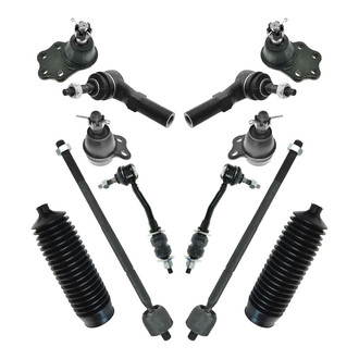 TRQ® - Front Steering Tie Rods and Suspension Kit
