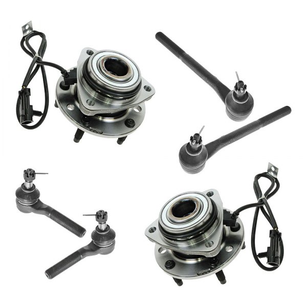 TRQ® - Front Steering Tie Rods and Suspension Kit