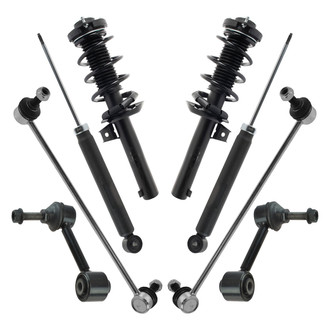 TRQ® - Front and Rear Shock Absorber and Suspension Kit