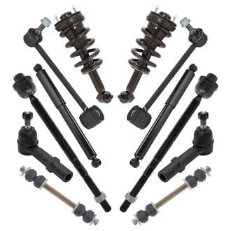 TRQ® - Front and Rear Shock Absorber and Suspension Kit