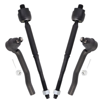 TRQ® - Front Inner and Outer Steering Tie Rod End Kit
