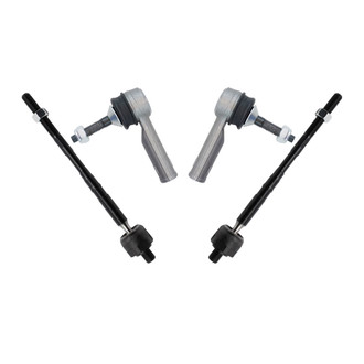 TRQ® - Front Inner and Outer Steering Tie Rod End Kit