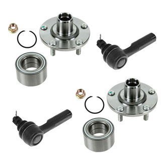 TRQ® - Front Steering Tie Rods and Suspension Kit