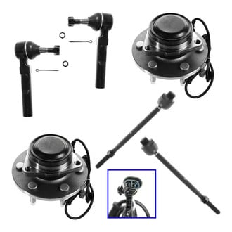 TRQ® - Front Steering Tie Rods and Suspension Kit